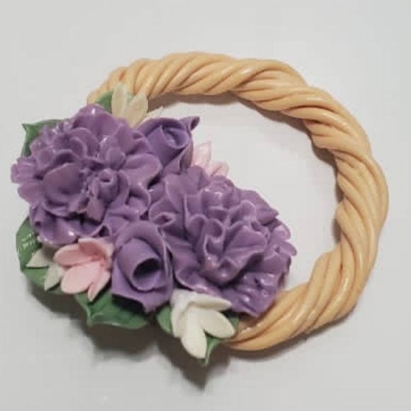 Flowers Hair Ring Large Twisted Hair Ring Temperament Simple Hair Rope. 🌴 - Picture 2 of 4